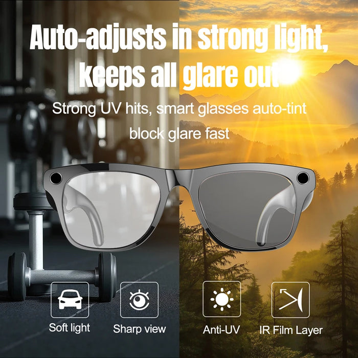 8K HD AI Smart Vision Glasses | Multifunction Bluetooth |  Photo - Video - Call - Translate - Music