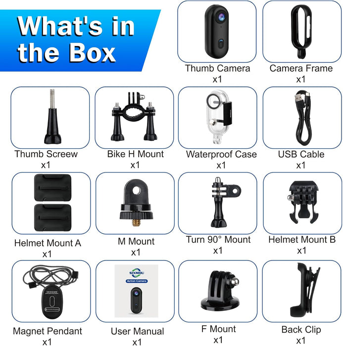 TechGO - Mini 4K Action Cam