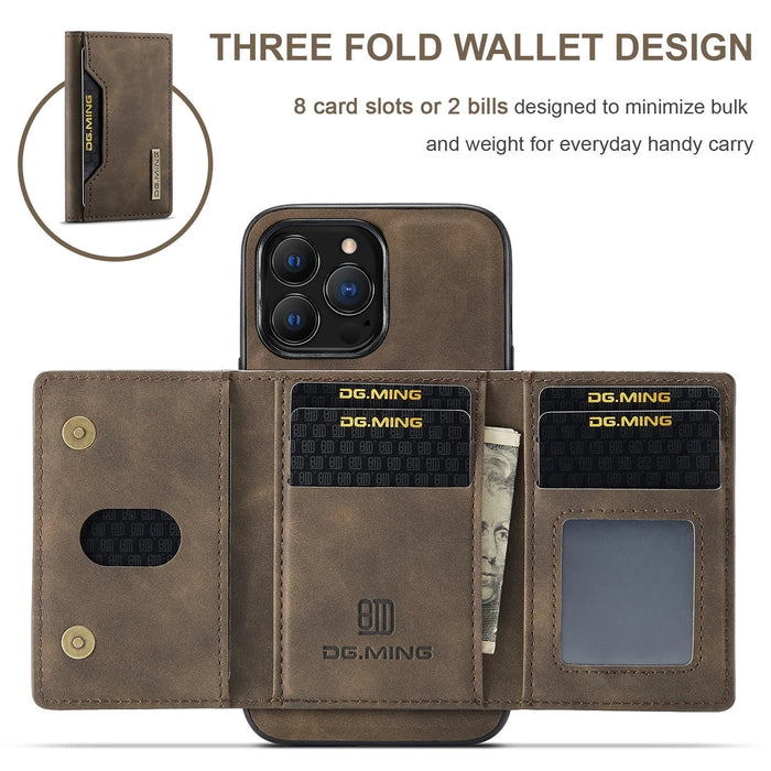 Sleek Premium Leather Wallet Flip Case for iPhone (compatible with iPhone 13-16 Pro Max)