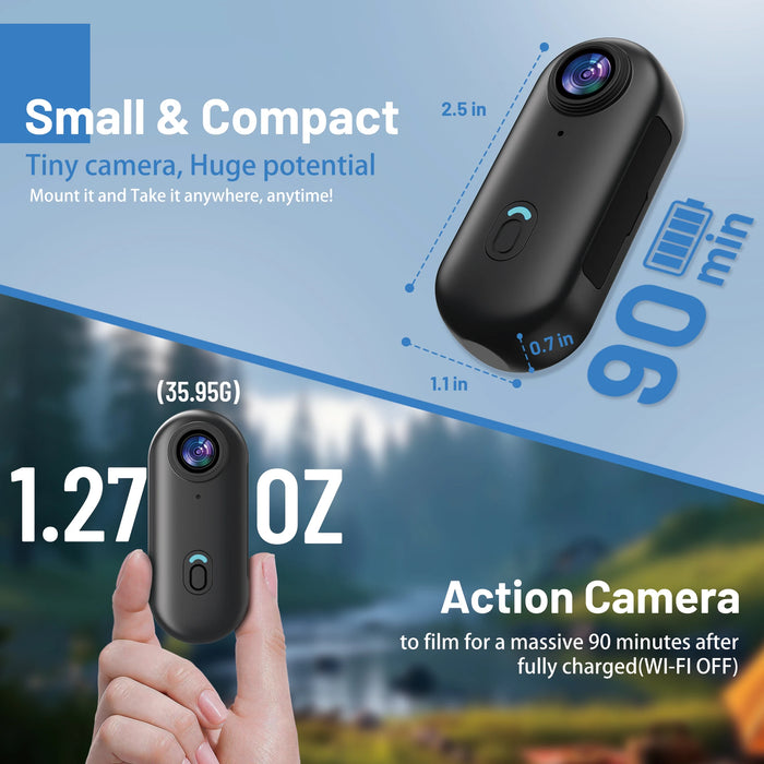 TechGO - Mini 4K Action Cam