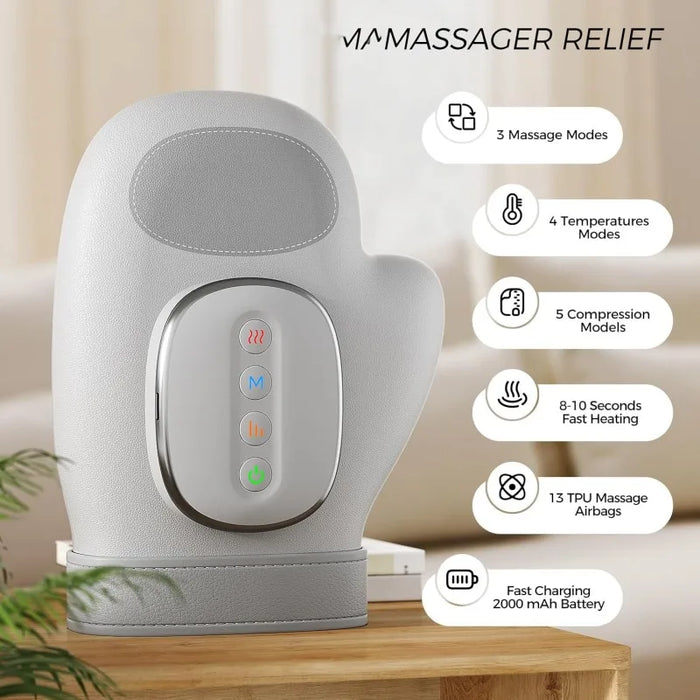 Soothing Wireless Hand Massager with Heat Therapy