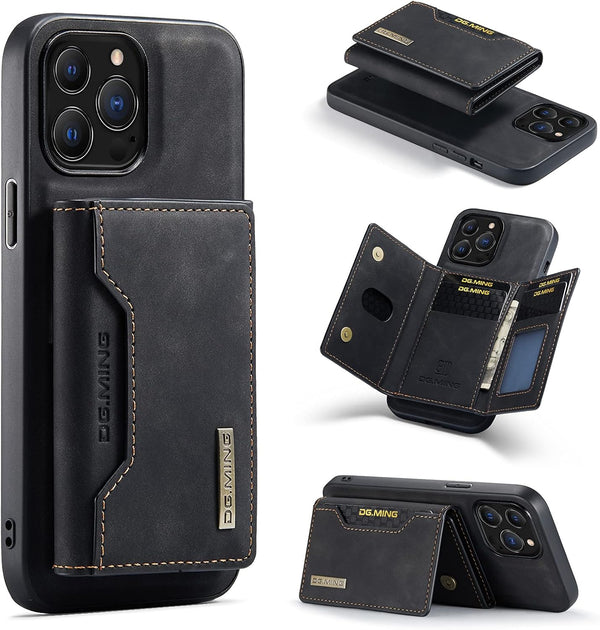 Sleek Premium Leather Wallet Flip Case for iPhone (compatible with iPhone 13 Pro Max)